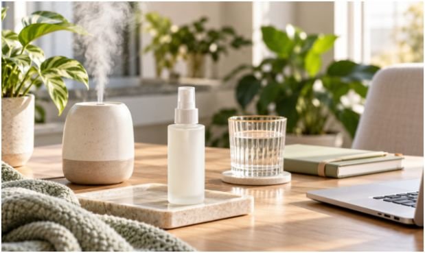 How to Layer and Spritz at Your Desk Without Ruining Makeup